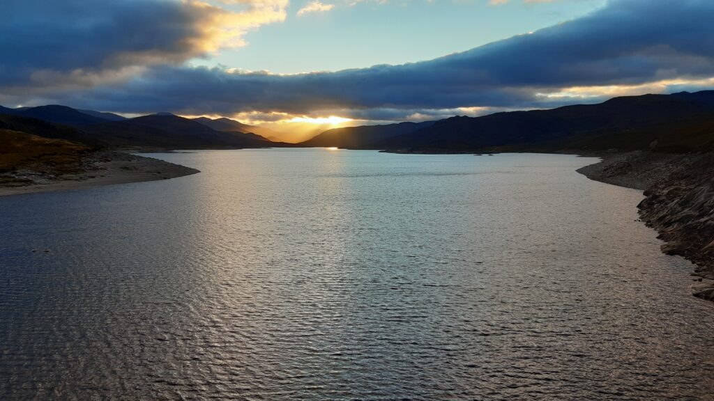 Sunset from Orrin Dam