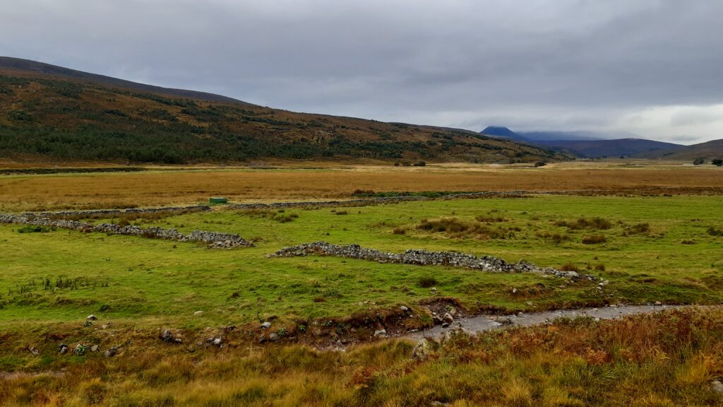 The amount of stone walls built is inversely proportional to the availability of TV and Internet