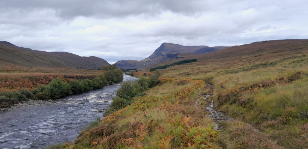 Not the HT550. We went right and took this very soggy riverside trail instead