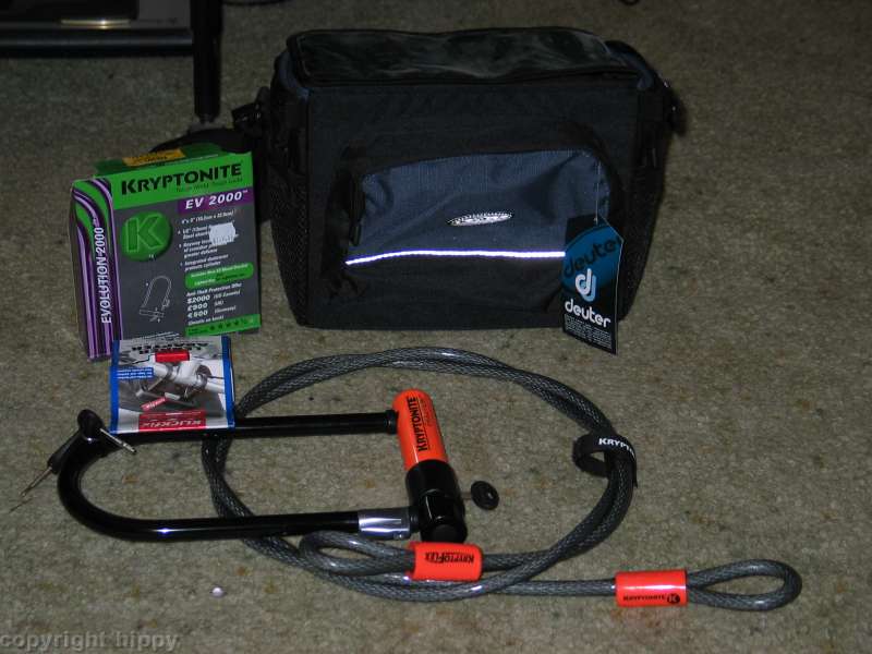 Deuter Bar Bag, Krypto U-Lock, Krypto Cable