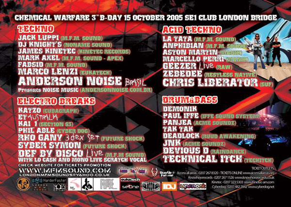 Chemical Warfare @ SE1 Chemical Warfare @ SE1