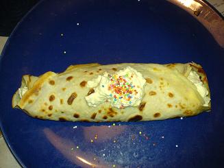 Pancake with Jam and Cream