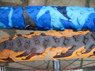 Sweetskinz coloured tyres