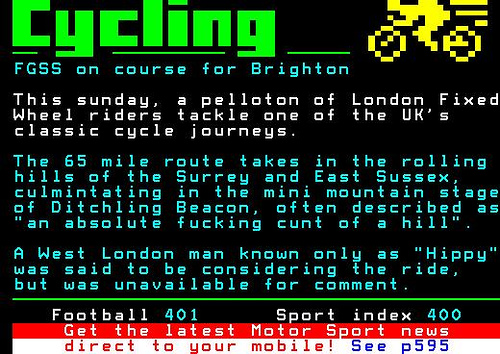 lfgss fixed wheel ride to brighton