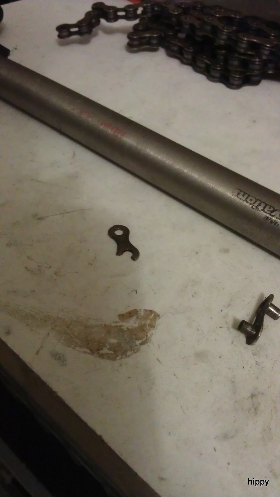 KMC broken chain link