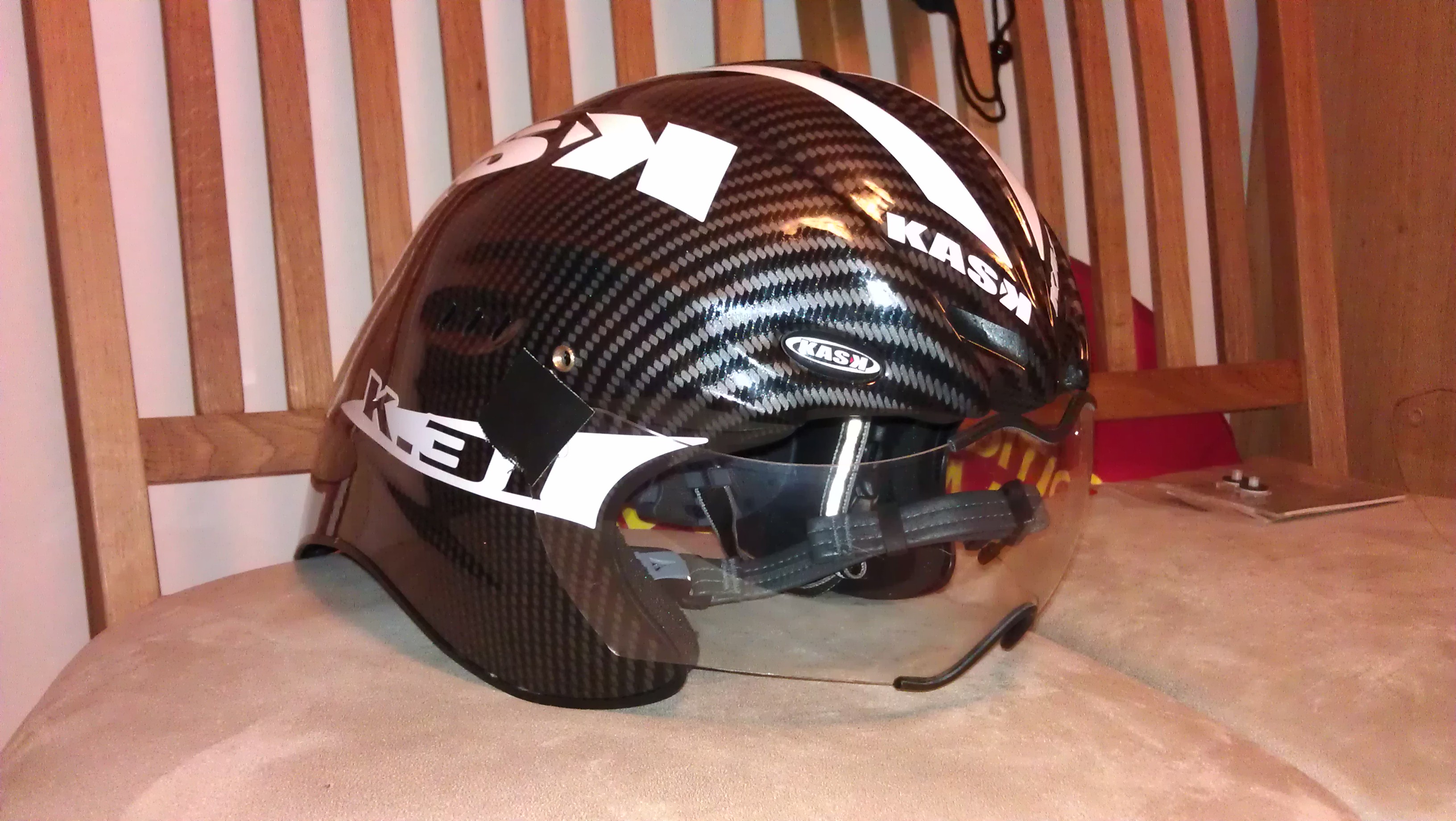 KASK K31 w/ custom visor mount KASK K31 w/ custom visor mount